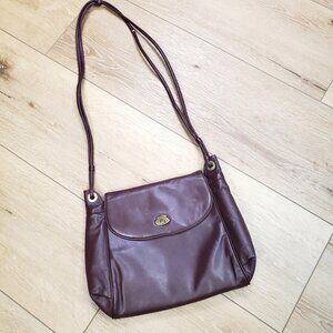 Vintage Etienne Aigner Aigner Crossbody Burgundy Oxblood Classic Flap Purse READ